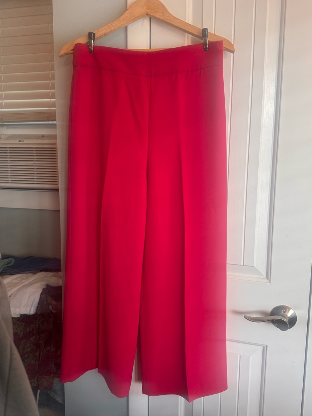 Women's Red Wide-Leg Pants